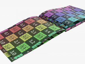 Notebook with spiral 02 opened 3Dモデル