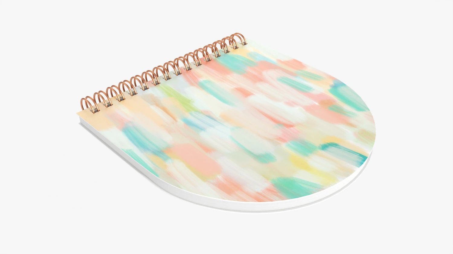 Notebook with spiral 03 3D Model .c4d .max .obj .3ds .fbx .stl .blend