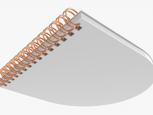 Notebook with spiral 03 3D 模型