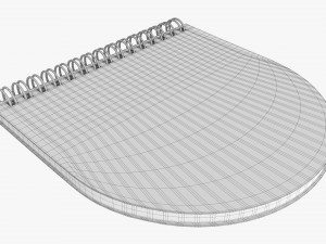 Notebook with spiral 03 3D 模型