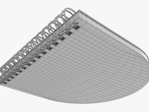 Notebook with spiral 03 3D 模型