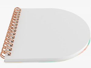 Notebook with spiral 03 flipped Modelo 3D