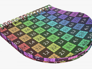 Notebook with spiral 03 flipped Modelo 3D