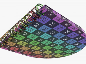 Notebook with spiral 03 flipped Modelo 3D