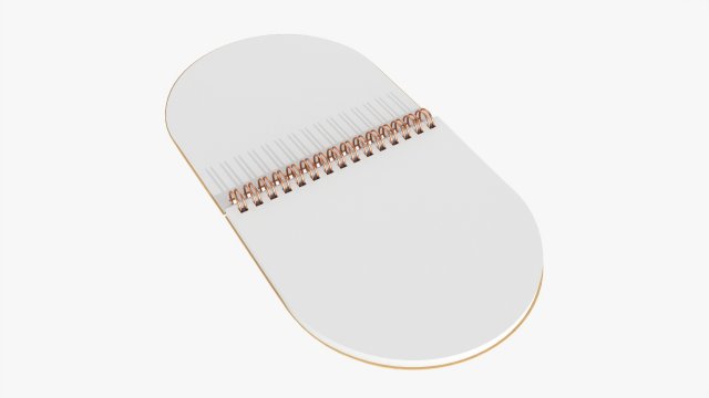Notebook with spiral 03 opened 3D मॉडल .c4d .max .obj .3ds .fbx .stl .blend 