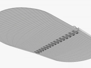 Notebook with spiral 03 opened 3D Model