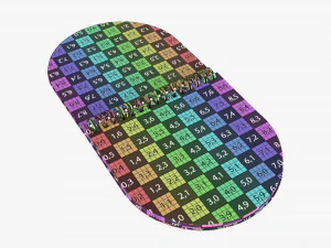 Notebook with spiral 03 opened 3D Model