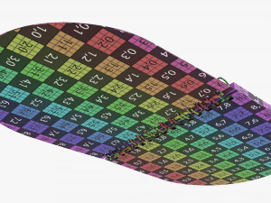 Notebook with spiral 03 opened 3D Model