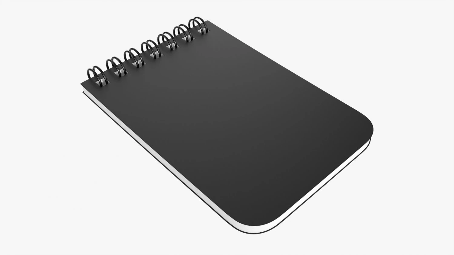 Notebook with spiral 04 3D Model .c4d .max .obj .3ds .fbx .stl .blend 