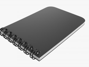 Notebook with spiral 04 3D Model