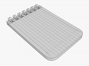 Notebook with spiral 04 3D Model