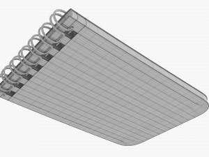 Notebook with spiral 04 3D Model