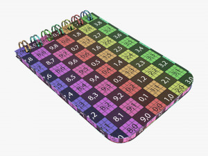 Notebook with spiral 04 3D Model