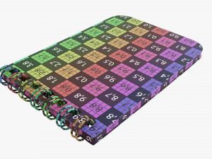 Notebook with spiral 04 3D Model