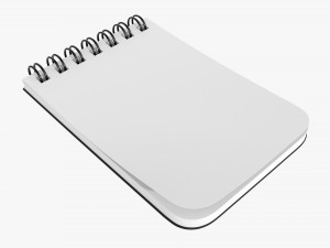 Notebook with spiral 04 flipped 3D Model