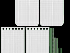 Notebook with spiral 04 flipped 3D Model