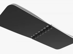 Cuaderno con espiral 04 abierto Modelo 3D