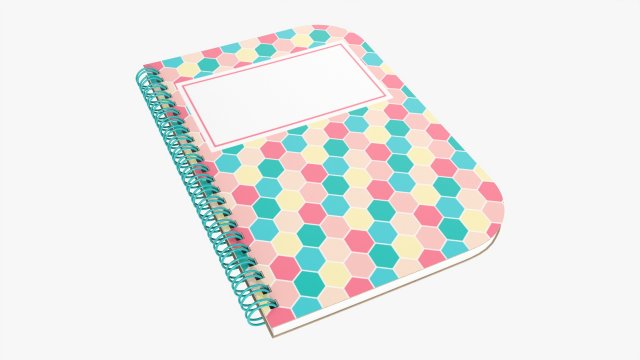 Notebook with spiral 05 Modelo 3D .c4d .max .obj .3ds .fbx .stl .blend 