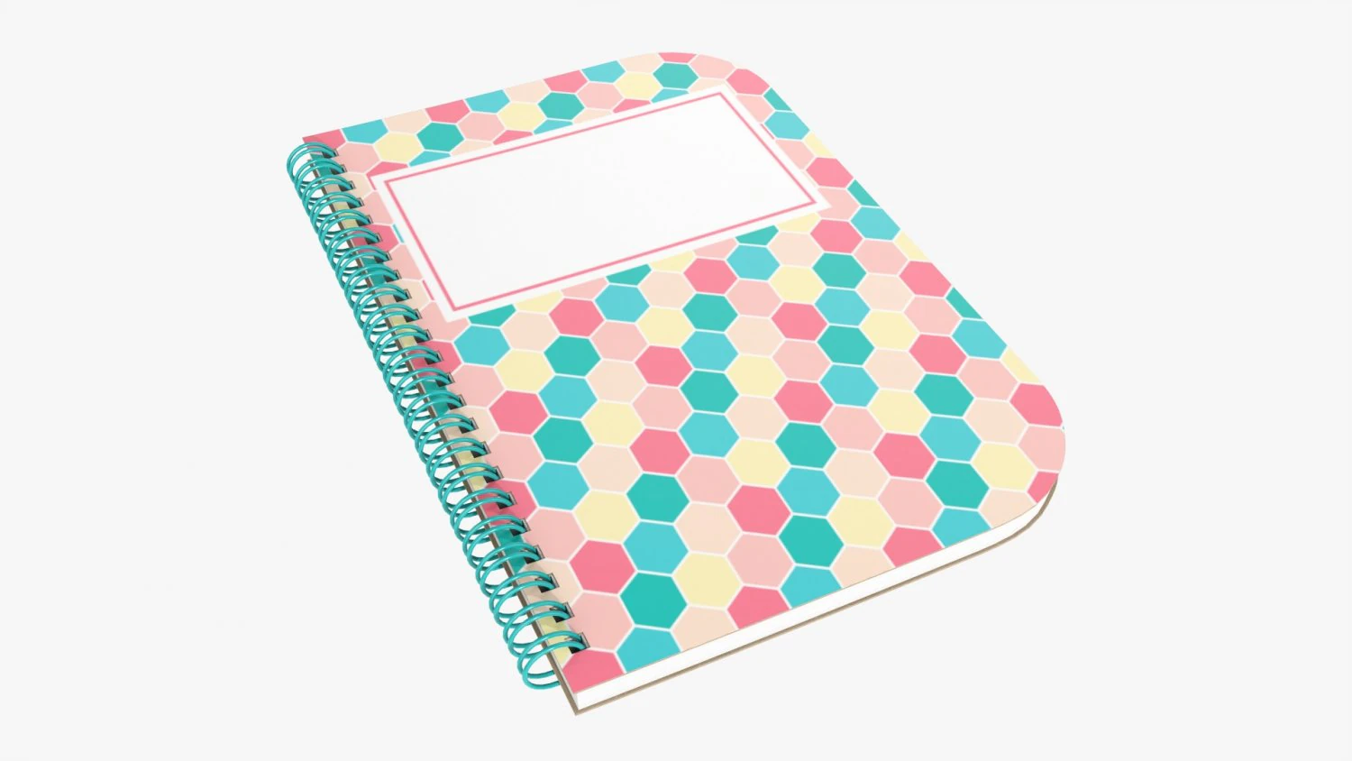 Notebook with spiral 05 3D Model .c4d .max .obj .3ds .fbx .stl .blend 