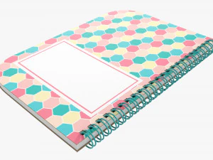 Notebook with spiral 05 3D Model