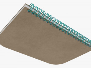Notebook with spiral 05 Modelo 3D