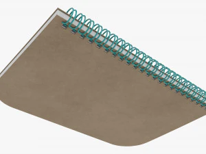 Notebook with spiral 05 3D Model