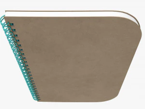 Notebook with spiral 05 3D Model