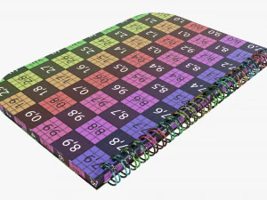 Notebook with spiral 05 3D Model