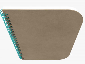 Notebook with spiral 05 flipped 3D Model