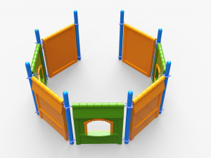 Outdoor kids playground 01 Modelo 3D