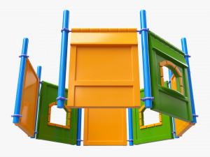 Outdoor kids playground 01 Modelo 3D