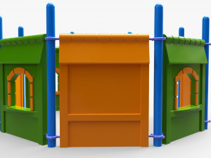 Outdoor kids playground 01 Modelo 3D