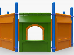 Outdoor kids playground 01 3D Model