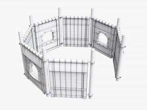 Outdoor kids playground 01 3D Model