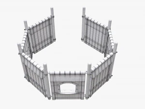 Outdoor kids playground 01 3D Model