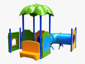 Outdoor kids playground 02 3D Model