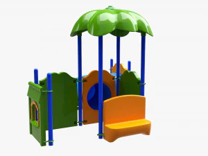 Outdoor kids playground 02 3D Model