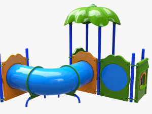Outdoor kids playground 02 3D Model