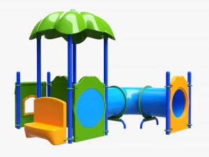 Outdoor kids playground 02 3D Model