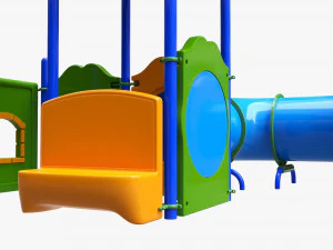 Outdoor kids playground 02 3D Model