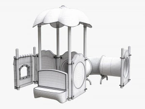 Outdoor kids playground 02 3D Model