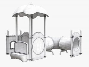 Outdoor kids playground 02 3D Model