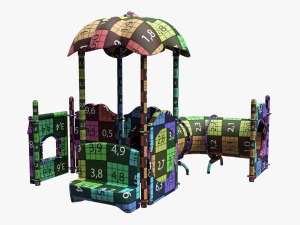 Outdoor kids playground 02 3D Model