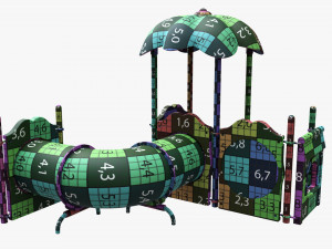 Outdoor kids playground 02 3D 模型