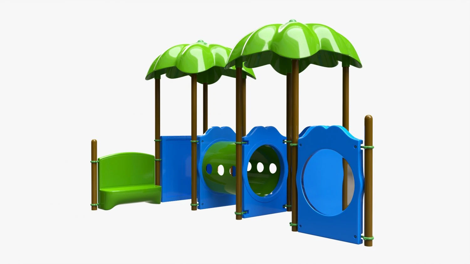 Outdoor kids playground 03 3D Model .c4d .max .obj .3ds .fbx .stl .blend 