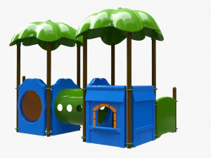 Outdoor kids playground 03 3D Model