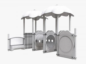Outdoor kids playground 03 3D Model