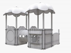 Outdoor kids playground 03 3D Model