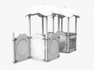 Outdoor kids playground 03 3D Model