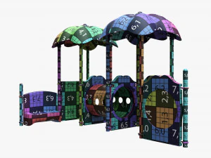 Outdoor kids playground 03 3D Model